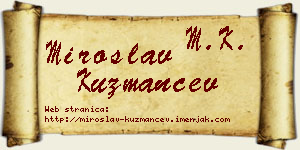 Miroslav Kuzmančev vizit kartica